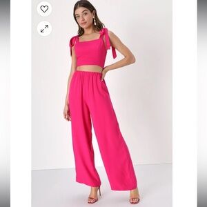 Lulu's Pink Jumpsuit